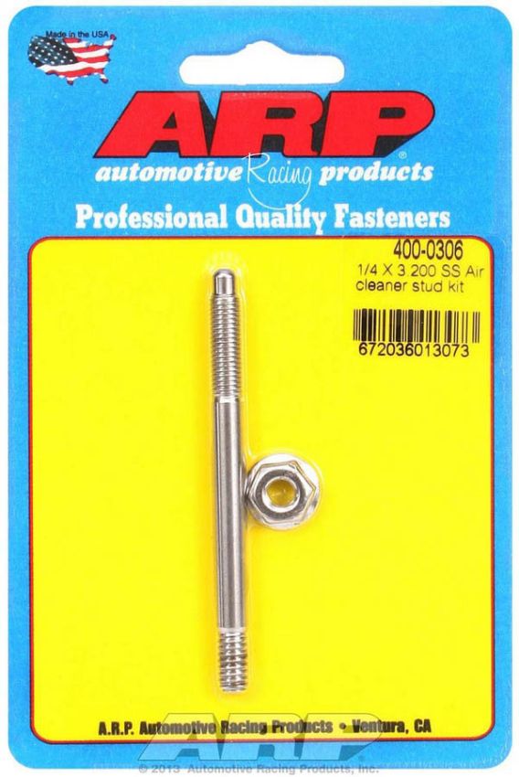 ARP ARP400-0306 Air Cleaner Stud Kit - 1/4 x 3.200 S/S