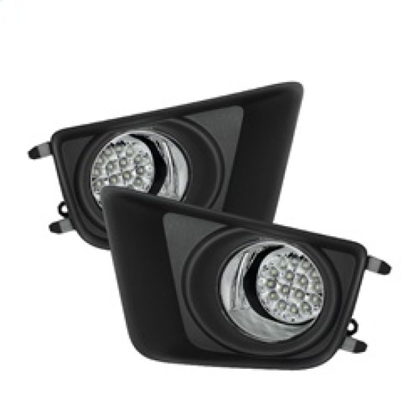 SPYDER 5075154 LED Fog Lights w/Switch - Clear
