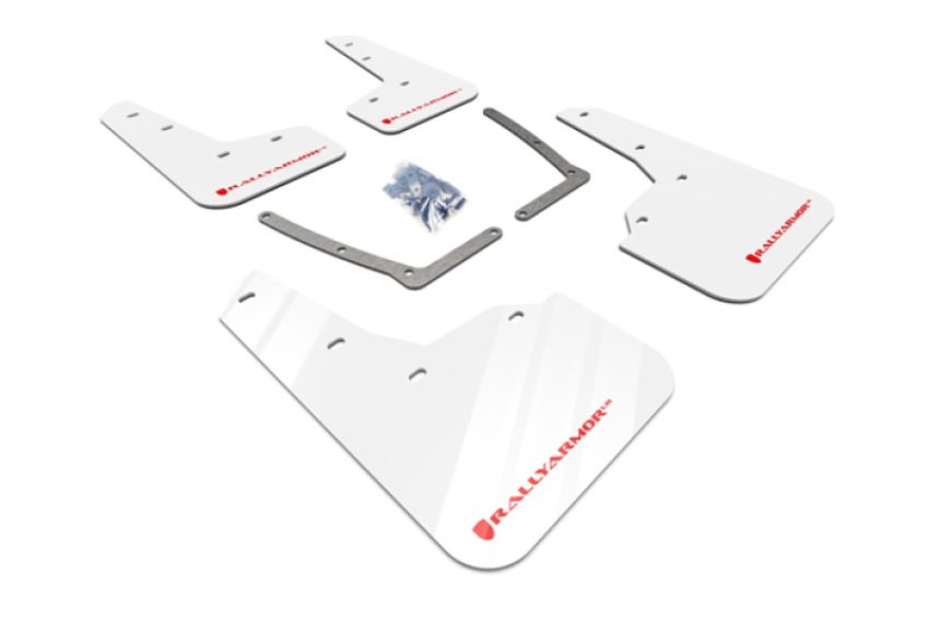 Rally Armor MF50-UR-WH/RD White/Red Logo