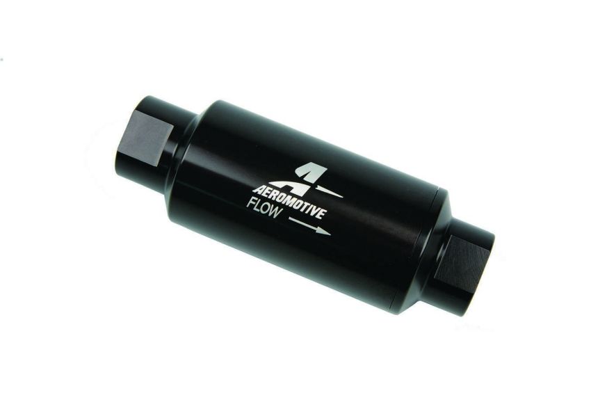 AEROMOTIVE AFS12324 Inline Fuel Filter - 100 Micron- Black