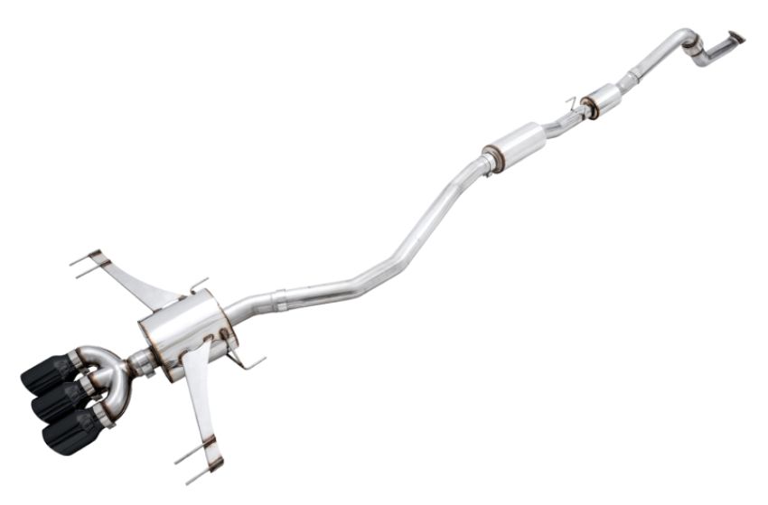 AWE Tuning 3015-43000 2017+ Honda Civic Type R Touring Edition Exhaust w/Front & Mid Pipe - Diamond Blk Tips
