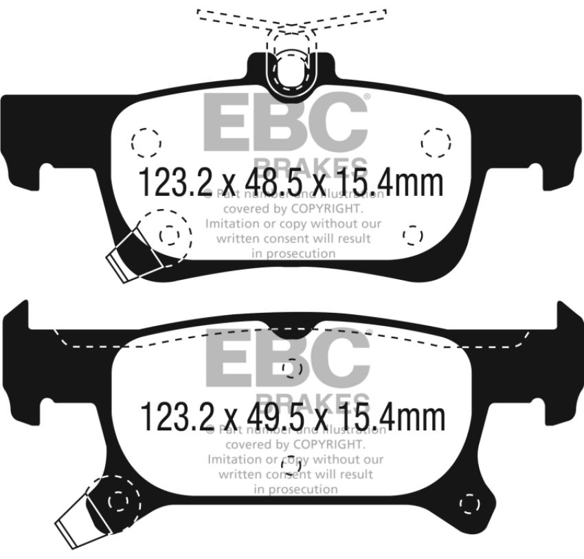 EBC Brakes DP33079C Redstuff Ceramic Low Dust Brake Pads