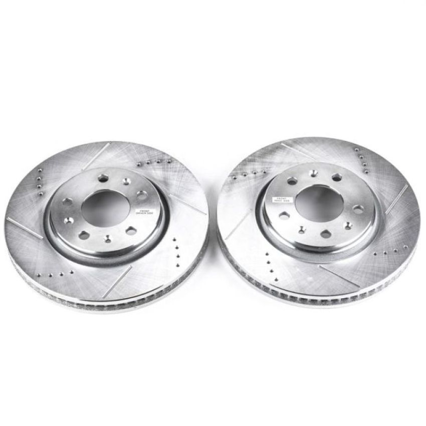 PowerStop AR82103XPR PowerStop Evolution Performance Drilled, Slotted & Plated Brake Rotor Pair