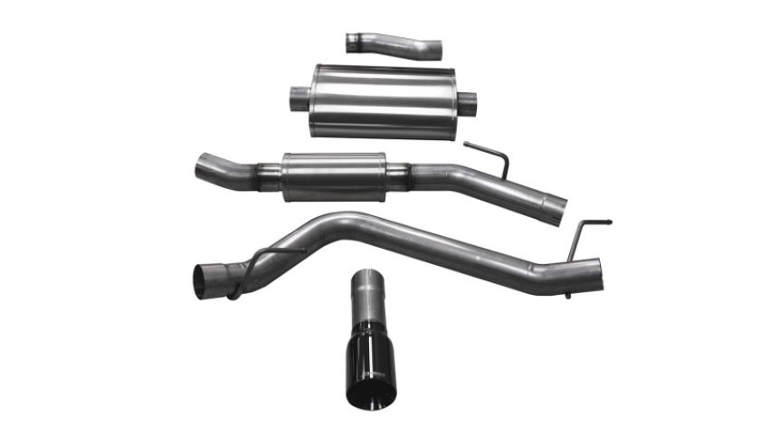 CORSA Performance 21062BLK Corsa 2020-2024 Jeep Gladiator JT 3.0in Cat-Back Single Touring Side Exit w/ 4.0in Black Tip