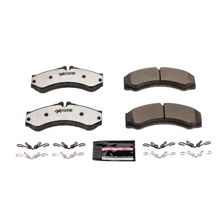 PowerStop Z36-949W PowerStop - Z36 Truck and SUV Carbon-Fiber Ceramic Brake Pads with Hardware Kit