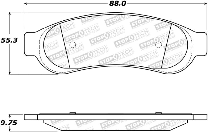 Stoptech 308.10670 Street Brake Pads
