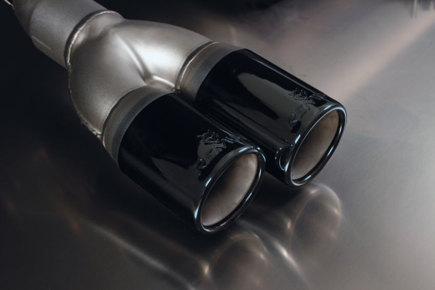 Remus 086012 1604B 2012 BMW 3 Series F30/F31 2.0L (N20B20B) 76mm Black Chrome Tail Pipe Set