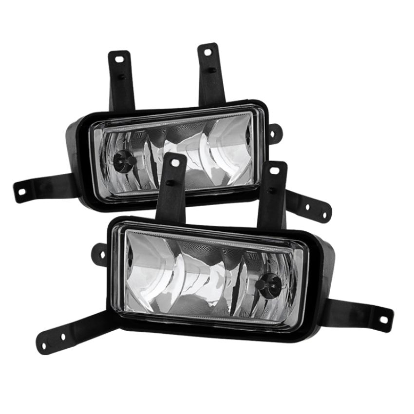 SPYDER 9031588 OEM Fog Lights W/Chrome trim Cover and Switch - Clear