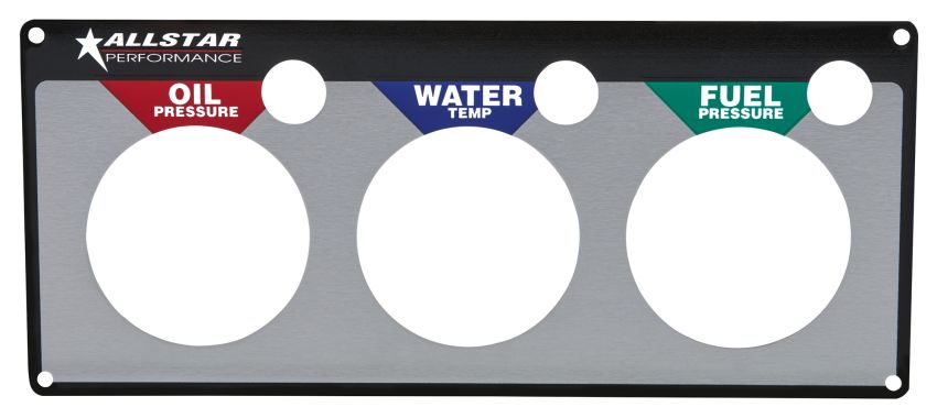 ALLSTAR PERFORMANCE ALL80127 Repl 3 Gauge Panel OP/WT/FP