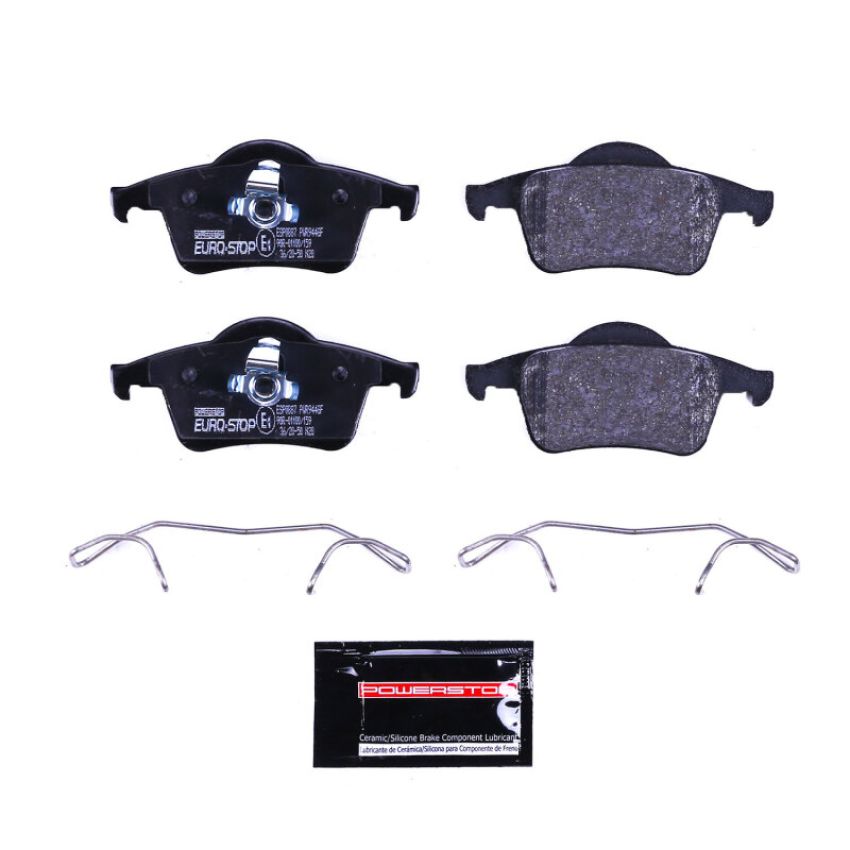 PowerStop ESP0887 EuroStop ECE-R90 Certified Brake Pad Set