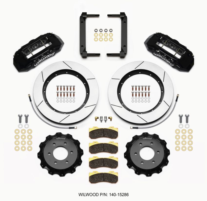 Wilwood 140-15286 TX6R Front Kit 15.50in Black 2004-08 Ford F150 - 4WD