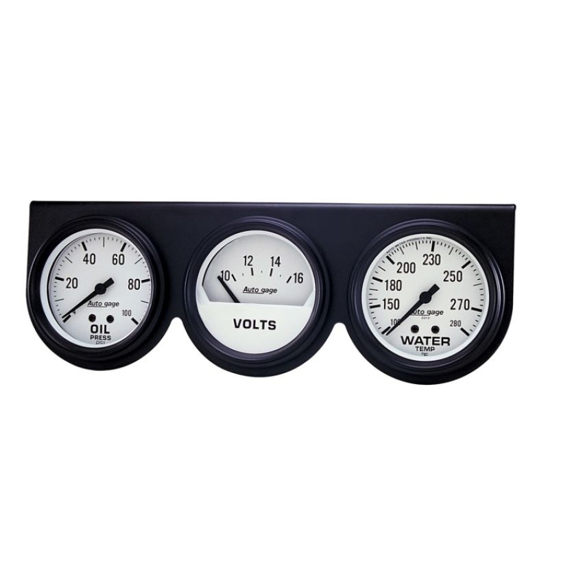 AutoMeter 2328 GAUGE CONSOLE, OILP/WTMP/VOLT, 2 5/8