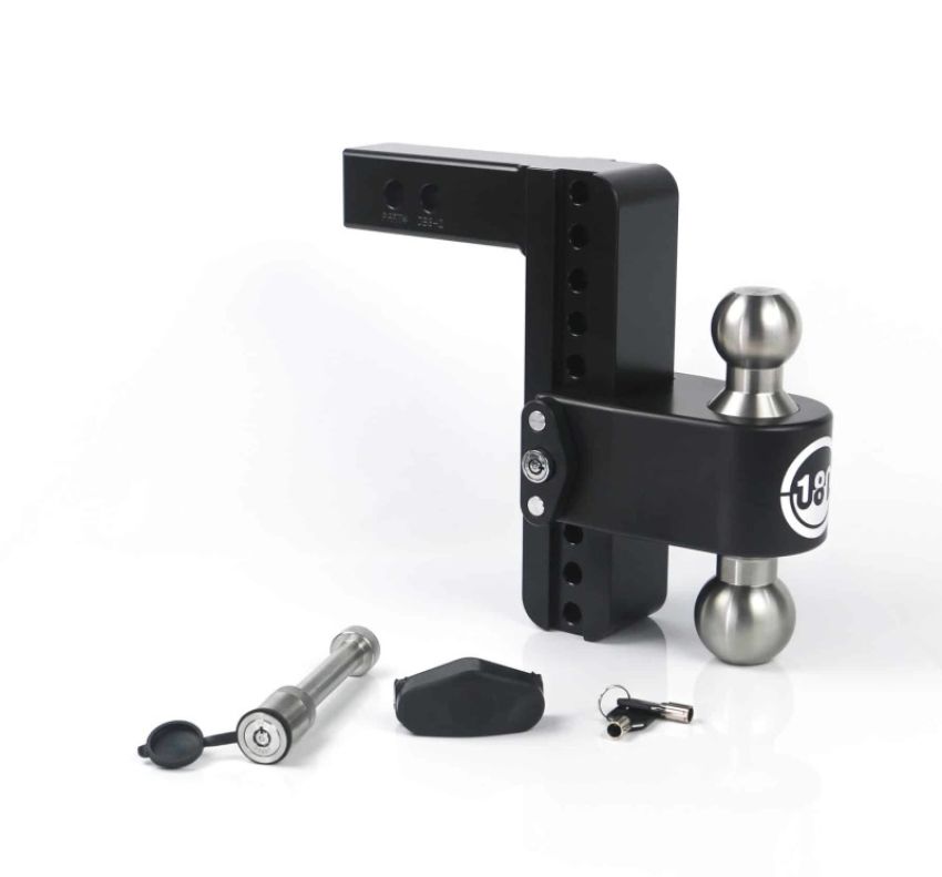 Weigh Safe LTB8-2-KA-CER-BLA 180 Hitch 8in Drop Hitch & 2in Shank (10K/12.5K GTWR) w/WS05 - Black Cerakote