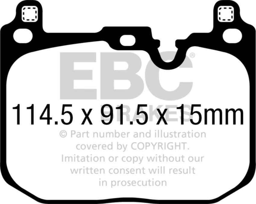 EBC Brakes DP62393 6000 Series Greenstuff Truck/SUV Brakes Disc Pads