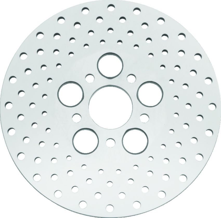 Bikers Choice 619918 73-84 FL 10 Inch Front & Rear Drilled Stainless Rotor Replaces H-D 41813-79
