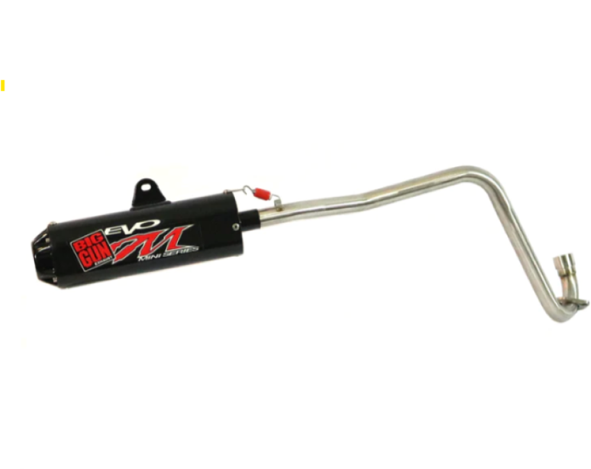 Big Gun 10-20503-BK 04-08 Yamaha RAPTOR 50 Evo M Series Black Out Full System Exhaust