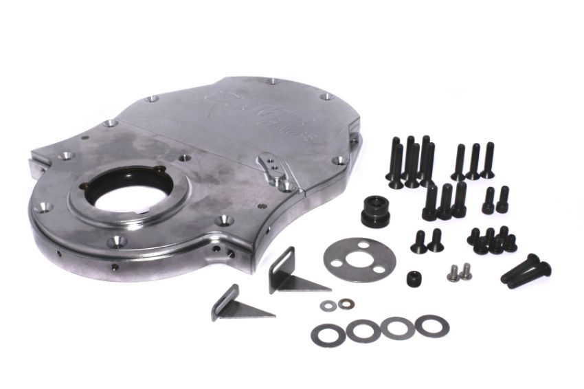 COMP CAMS COM312 BBC Billet Alm. Timing Cover 3-Piece Design