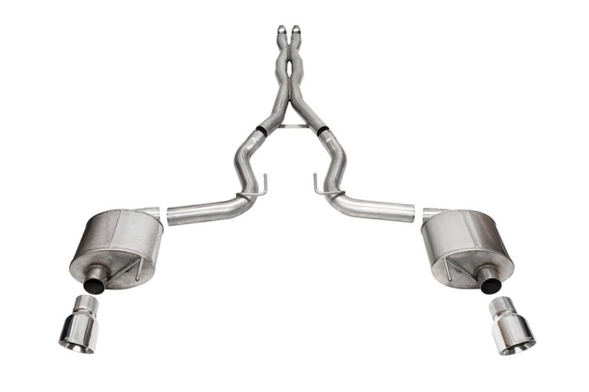 CORSA Performance 21254 Corsa 2024 Ford MustangGT Sport Cat-Back Exhaust System 3.0in Dual Rear Exit w/4.5in Pro Series Tips