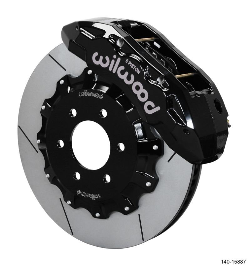 Wilwood 140-15887 17-19 Ford F150 Raptor TX6R Front Kit 15.50in Rotor w/ Lines - Black