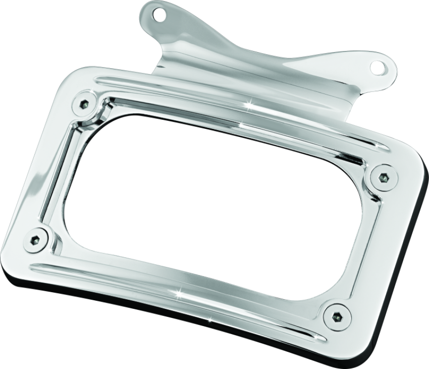 Kuryakyn 3157 Curved License Plate Mount Chrome