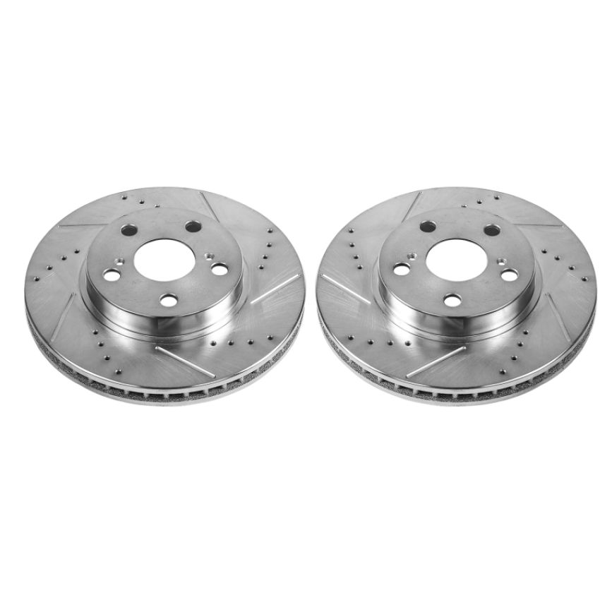 PowerStop JBR1394XPR PowerStop Evolution Performance Drilled, Slotted & Plated Brake Rotor Pair