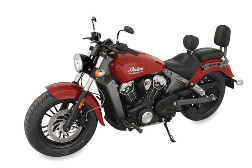 Mustang Motorcycle 79507 Mustang 15-21 Indian Scout Standard Touring Solo Seat w/Driver Backrest - Black