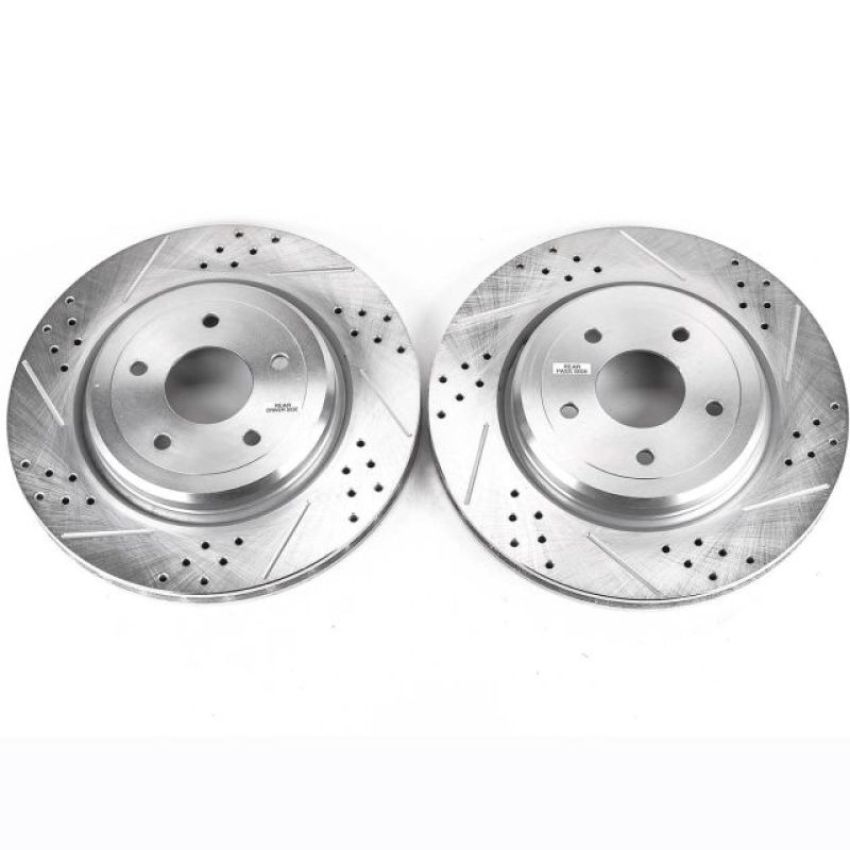 PowerStop AR82114XPR PowerStop Evolution Performance Drilled, Slotted & Plated Brake Rotor Pair