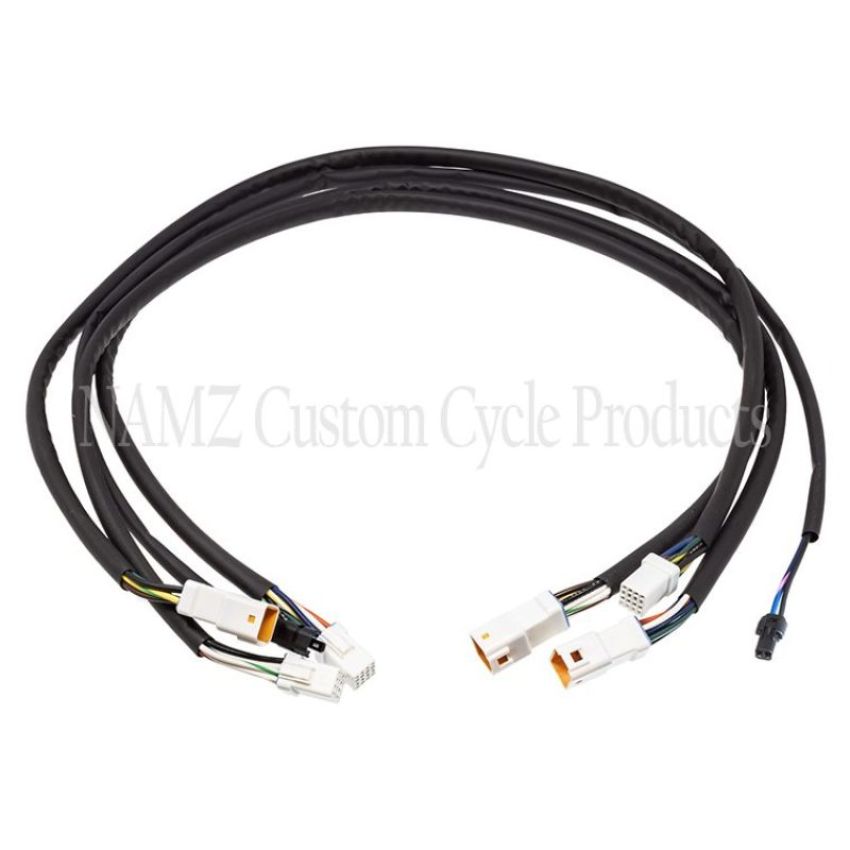 NAMZ NHCX-I24 14-17 Indian Chief/Springfield Plug-N-Play Complete Handlebar Control Xtension Harness 24in.