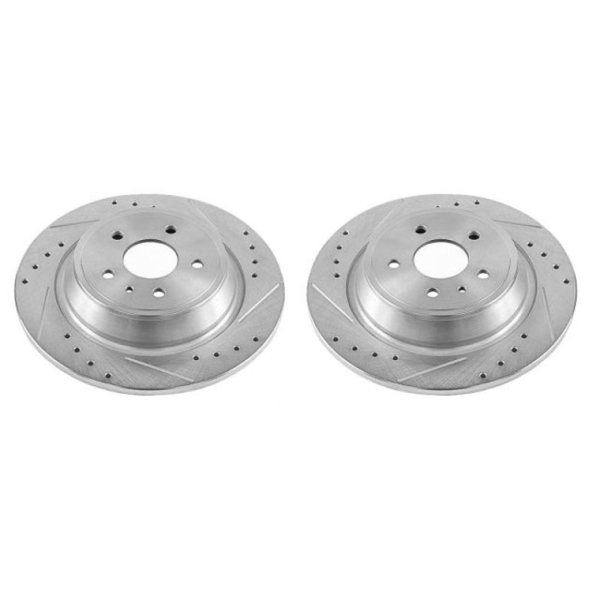 PowerStop AR85166XPR PowerStop Evolution Performance Drilled, Slotted & Plated Brake Rotor Pair