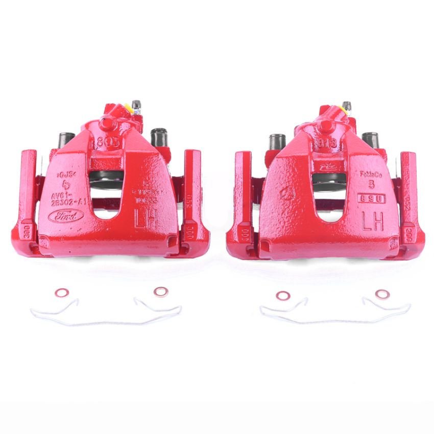 PowerStop S2942E Red Powder Coated Calipers