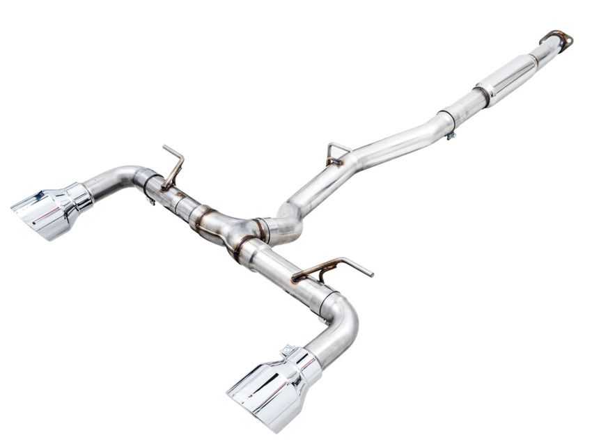 AWE Tuning 3020-32279 AWE Subaru BRZ/ Toyota GR86/ Toyota 86 Track Edition Cat-Back Exhaust- Chrome Silver Tips