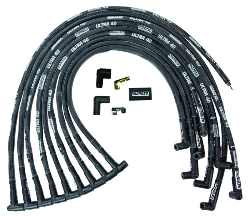 MOROSO MOR73820 Ultra 40 Plug Wire Set - Black