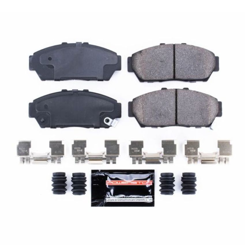PowerStop Z23-617 PowerStop - Z23 Daily Driver Carbon-Fiber Ceramic Brake Pads with Hardware Kit