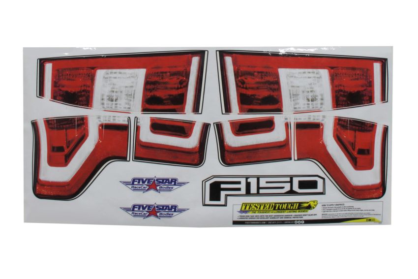 FIVESTAR FIV21341-44541 2019 Ford F-150 Tail ID Graphics Kit