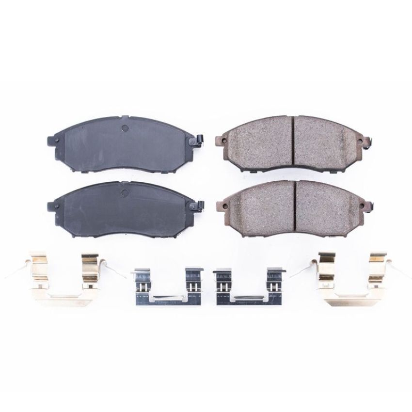 PowerStop 17-888 PowerStop - Z17 Low-Dust Ceramic Brake Pads with Hardware
