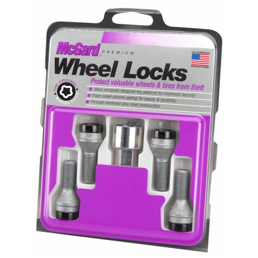 McGard (27361 MCG LOCK SET M12X1.25 BOLT CONE SEAT (19MM HEX)(Black))