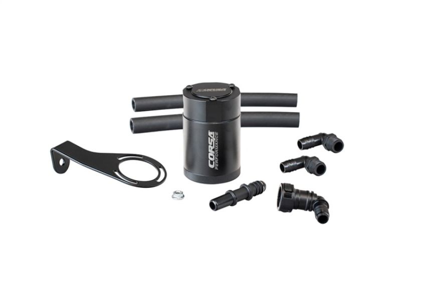 Corsa Performance CC0018 CORSA Performance 3 oz. aluminum oil catch can with mounting bracket