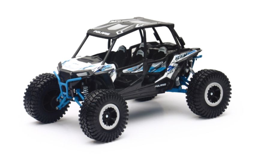 New Ray Toys 57976A Polaris RZR XP4 Rock Crawler (White Lightning)/ Scale - 1:18