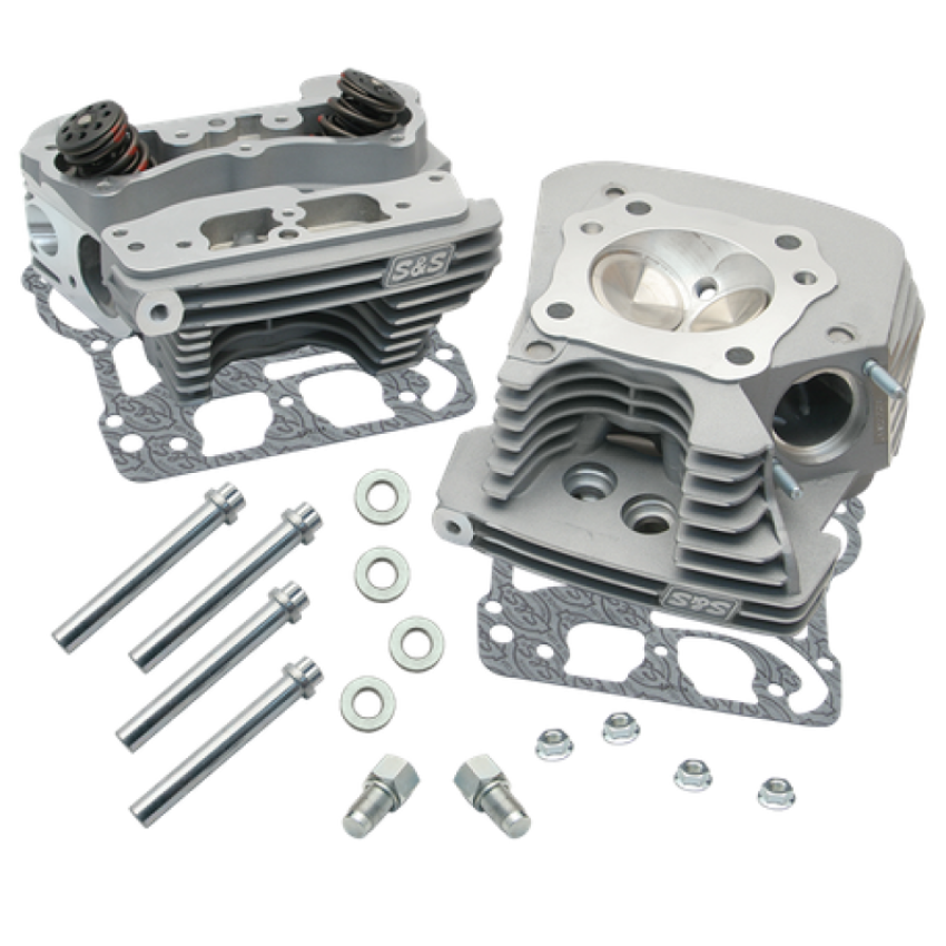 S&S Cycle 106-4270 99-05 BT Super Stock 89cc Cylinder Head Kit - Silver