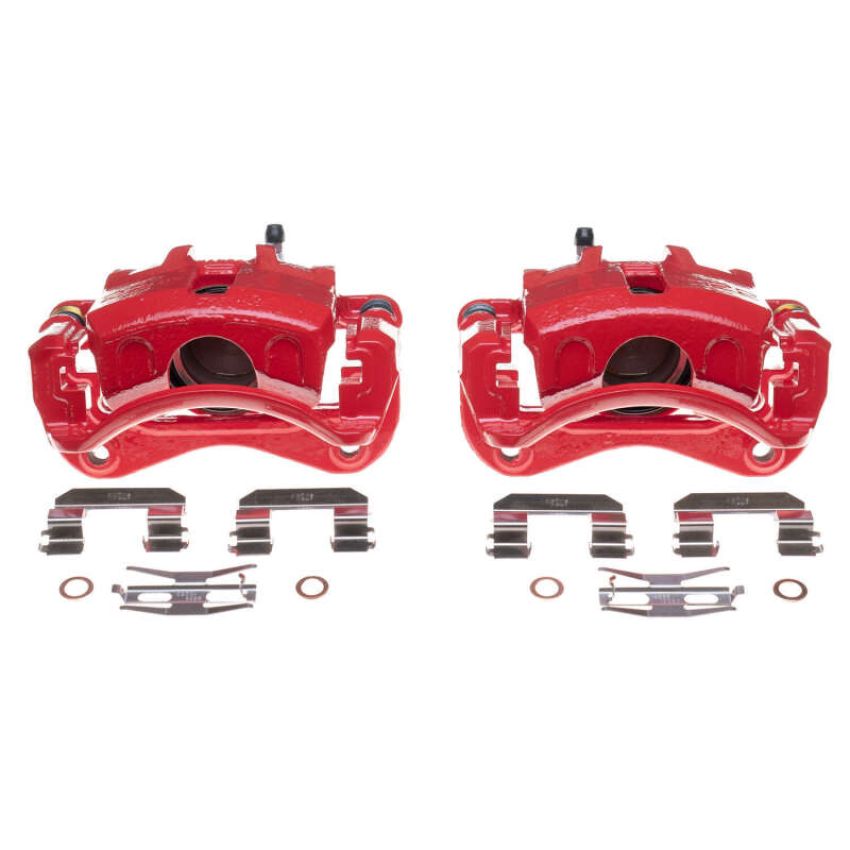 PowerStop S2848 Red Powder Coated Calipers