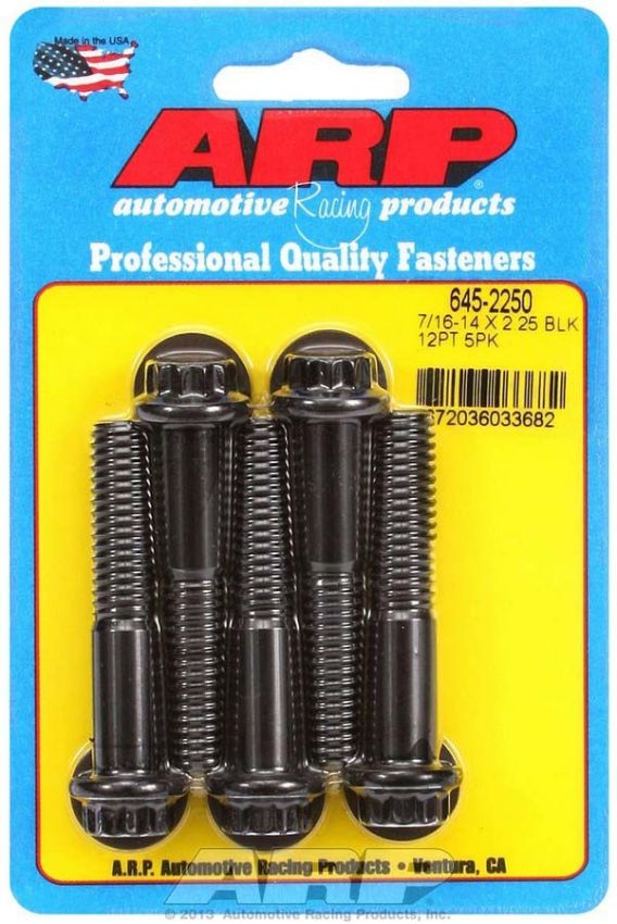 ARP ARP645-2250 Bolt Kit - 12pt. (5) 7/16-14 x 2.250