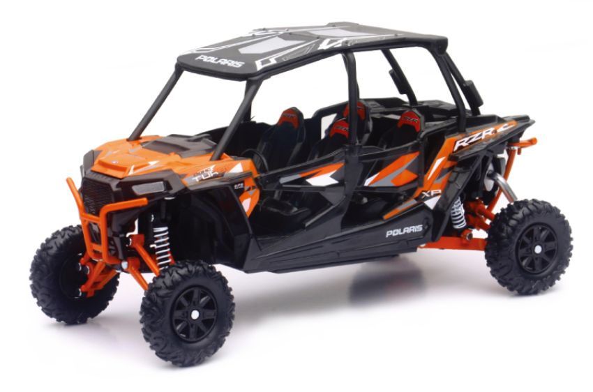 New Ray Toys 57843A Polaris RZR XP 4 Turbo EPS (Spectra Orange)/ Scale - 1:18