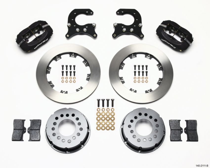 Wilwood 140-2111-B Forged Dynalite P/S Rear Kit 58-64 Olds/Pontiac Ends