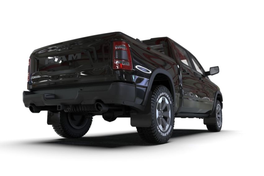 Rally Armor MF98-UR-BLK-MBK Black Mud Flap/Metallic Black Logo
