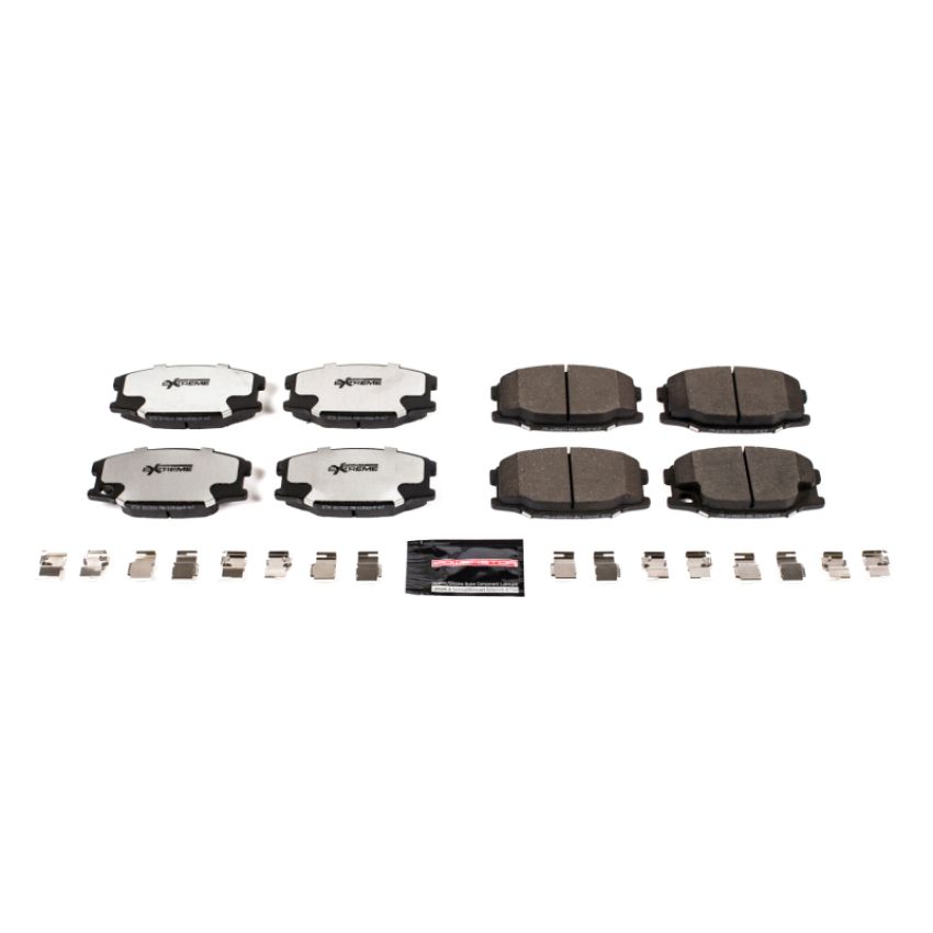 PowerStop Z36-734 PowerStop - Z36 Truck and SUV Carbon-Fiber Ceramic Brake Pads with Hardware Kit