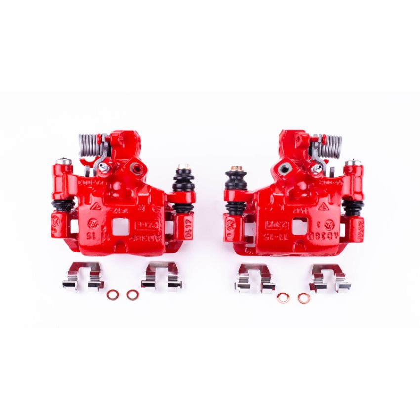 PowerStop S4542 Red Powder Coated Calipers