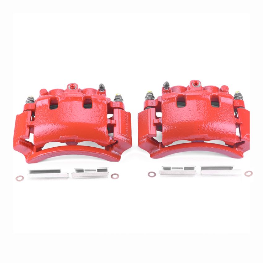 PowerStop S4748 Red Powder Coated Calipers