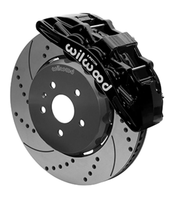 Wilwood 140-15431-D SX6R Front Brake Kit 15in Lug Drive Slotted/Drilled Black w/ Lines 10-14 Chevrolet Camaro SS