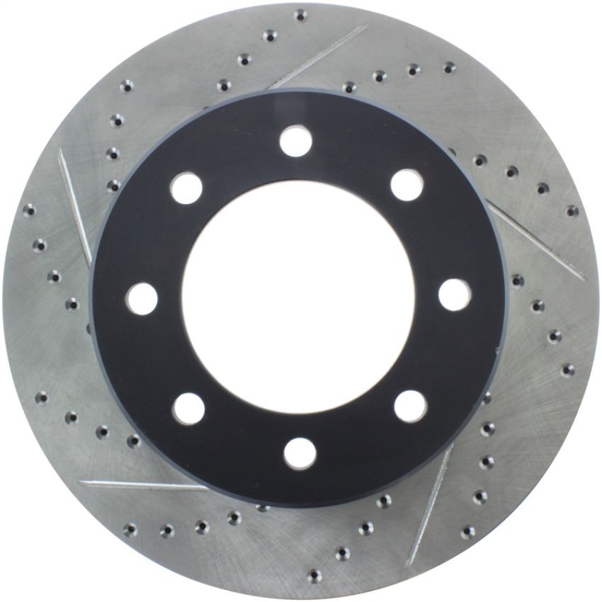 Stoptech 127.67072R Slotted & Drilled Sport Brake Rotor