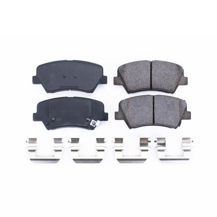 PowerStop 17-1543 PowerStop - Z17 Low-Dust Ceramic Brake Pads with Hardware